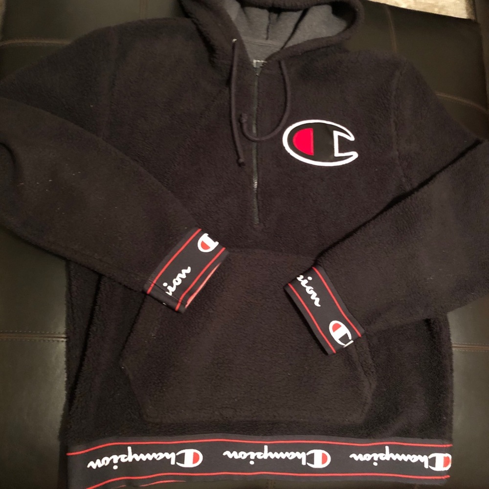 CHAMPION SHERPA HOODIE LARGE